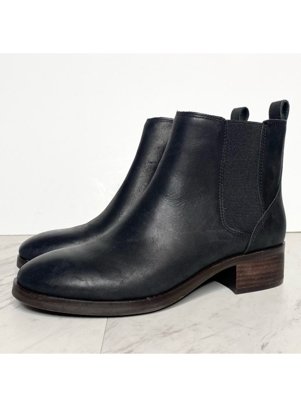 New! Lucky Brand Podina Black Chelsea Bootie 6M